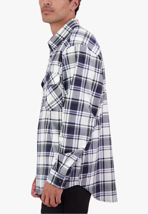 Swanndri Mens Egmont Closed Front Flannelette Shirt Twin Pack