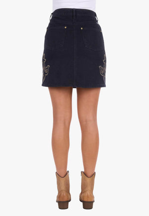 Wrangler Womens Rock Denim Skirt