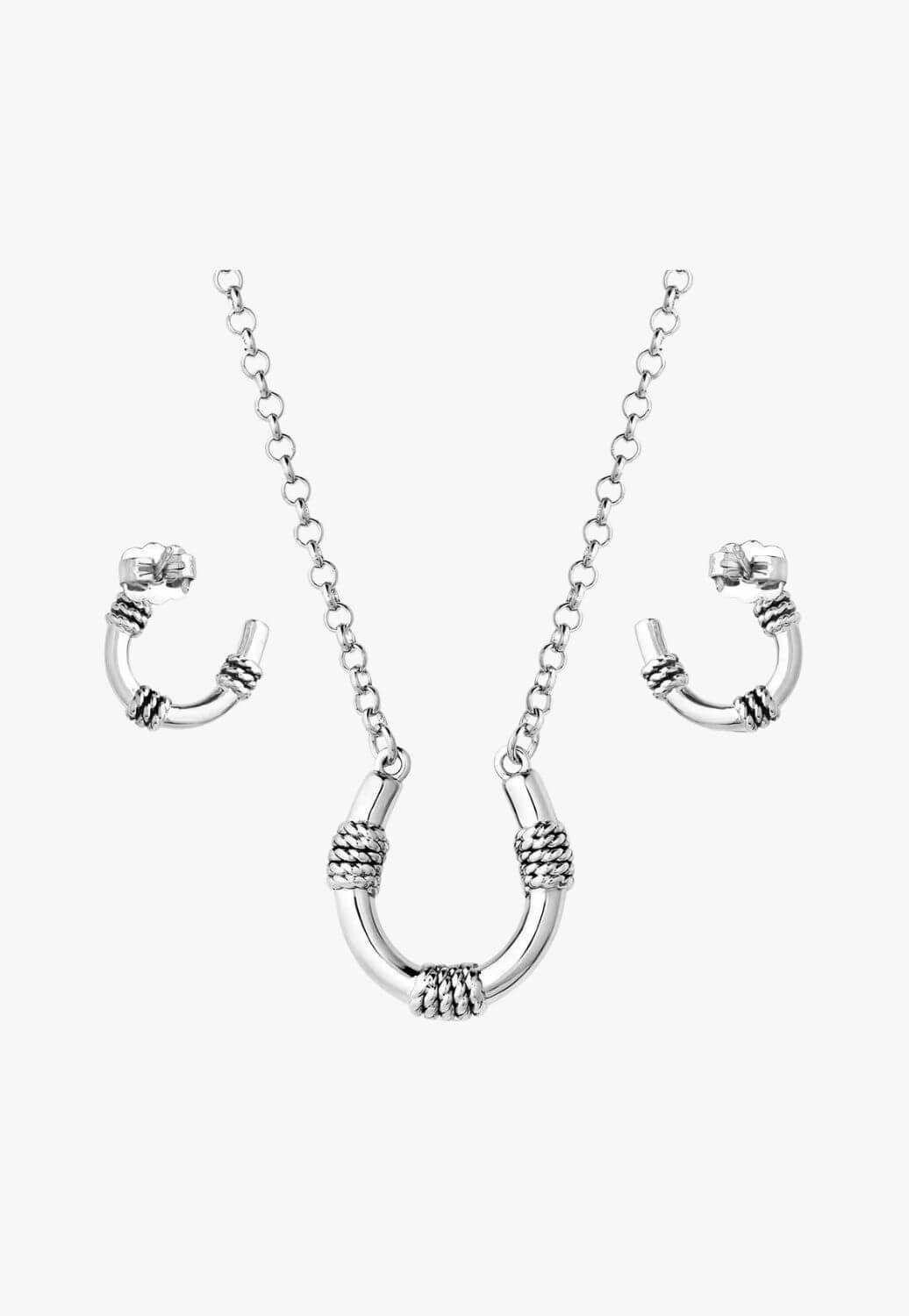 Montana Roped Horeshoe Crystal Jewellery Set
