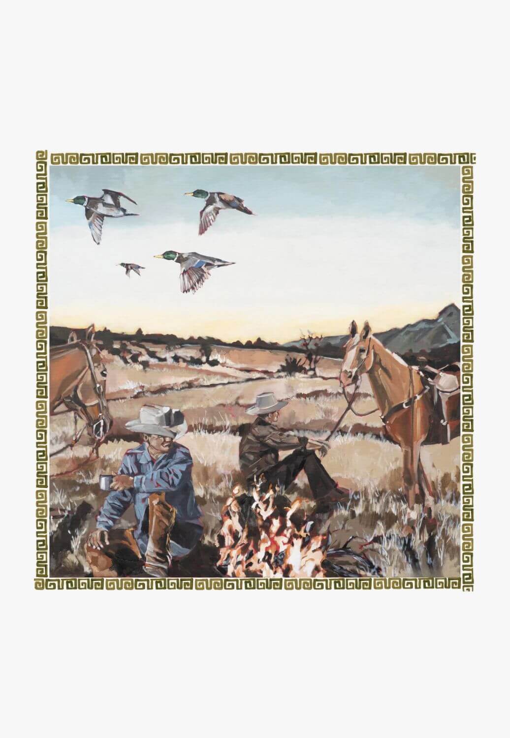 Whitney Spicer Silk Cowboy Camp Bandana