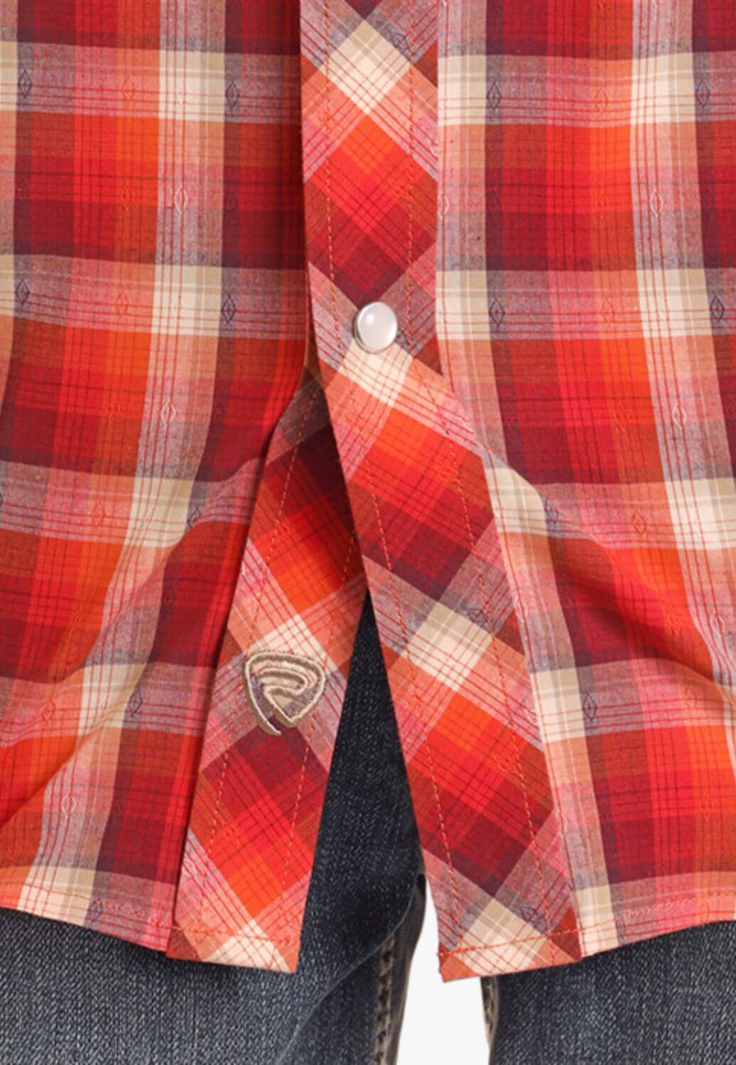 Rock and Roll Boys Dobby Plaid Short Sleeve Shirt