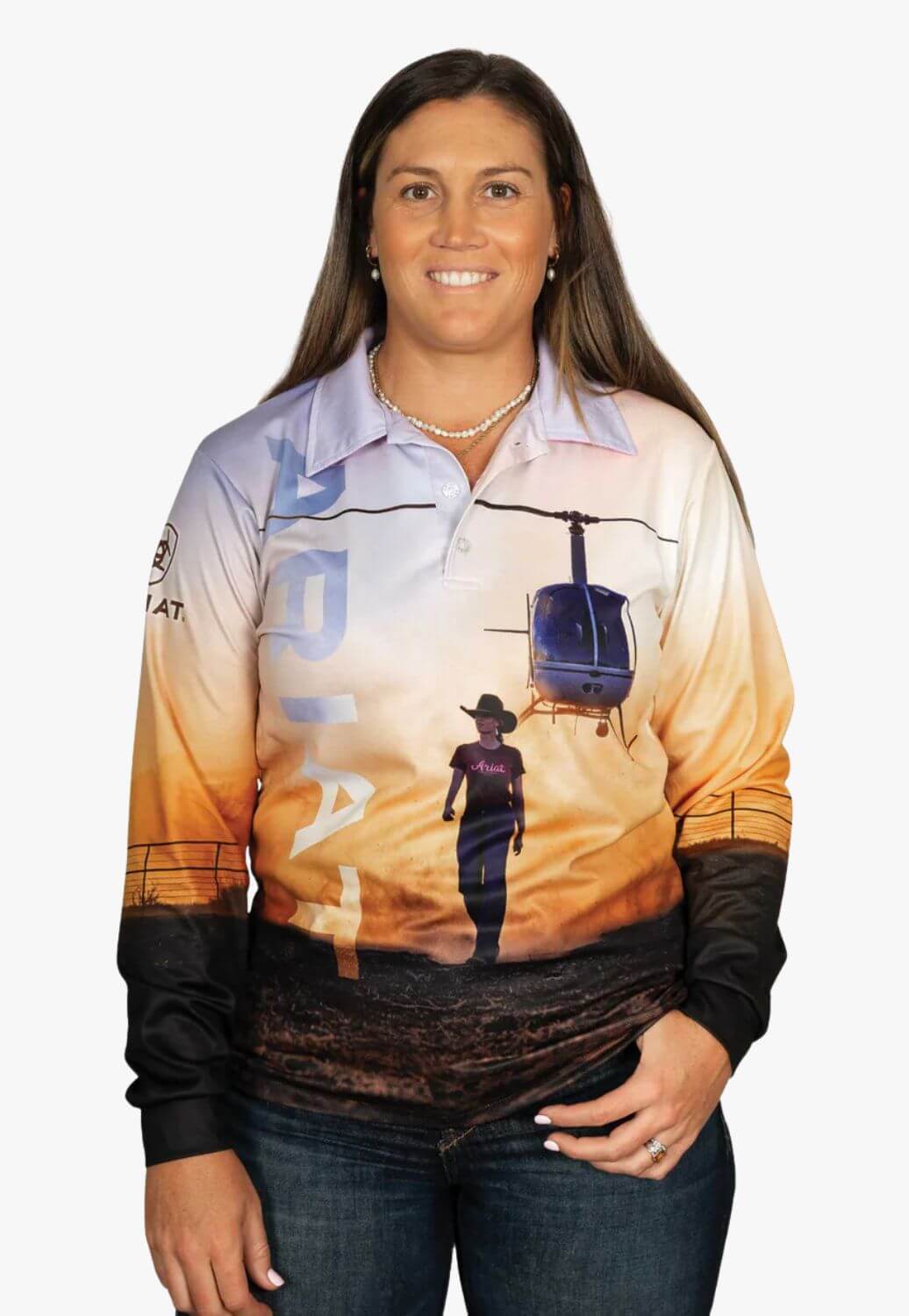 Ariat Adult Outback Cowgirl Fishing Shirt