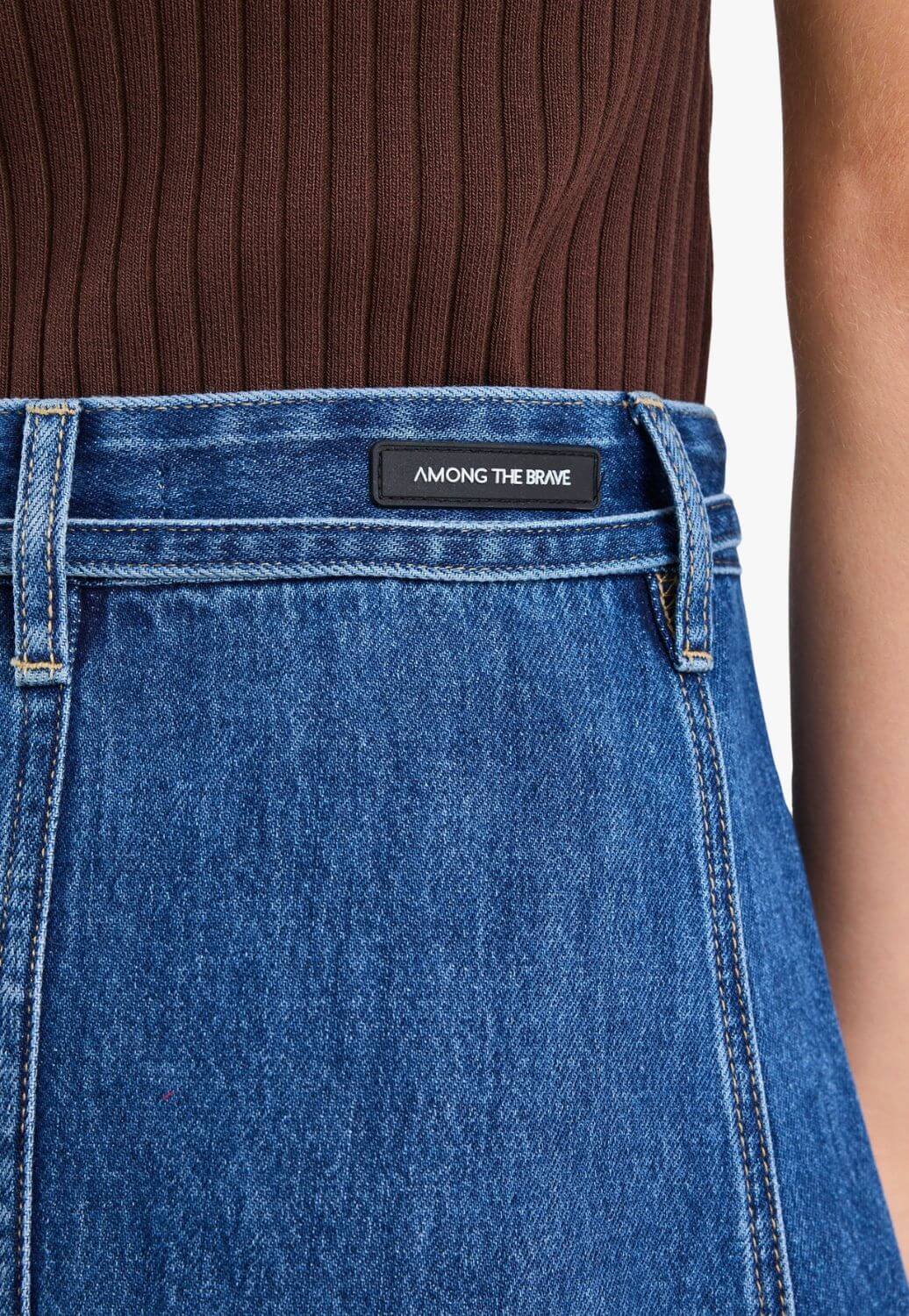 Among The Brave Dockside Denim Maxi Skirt