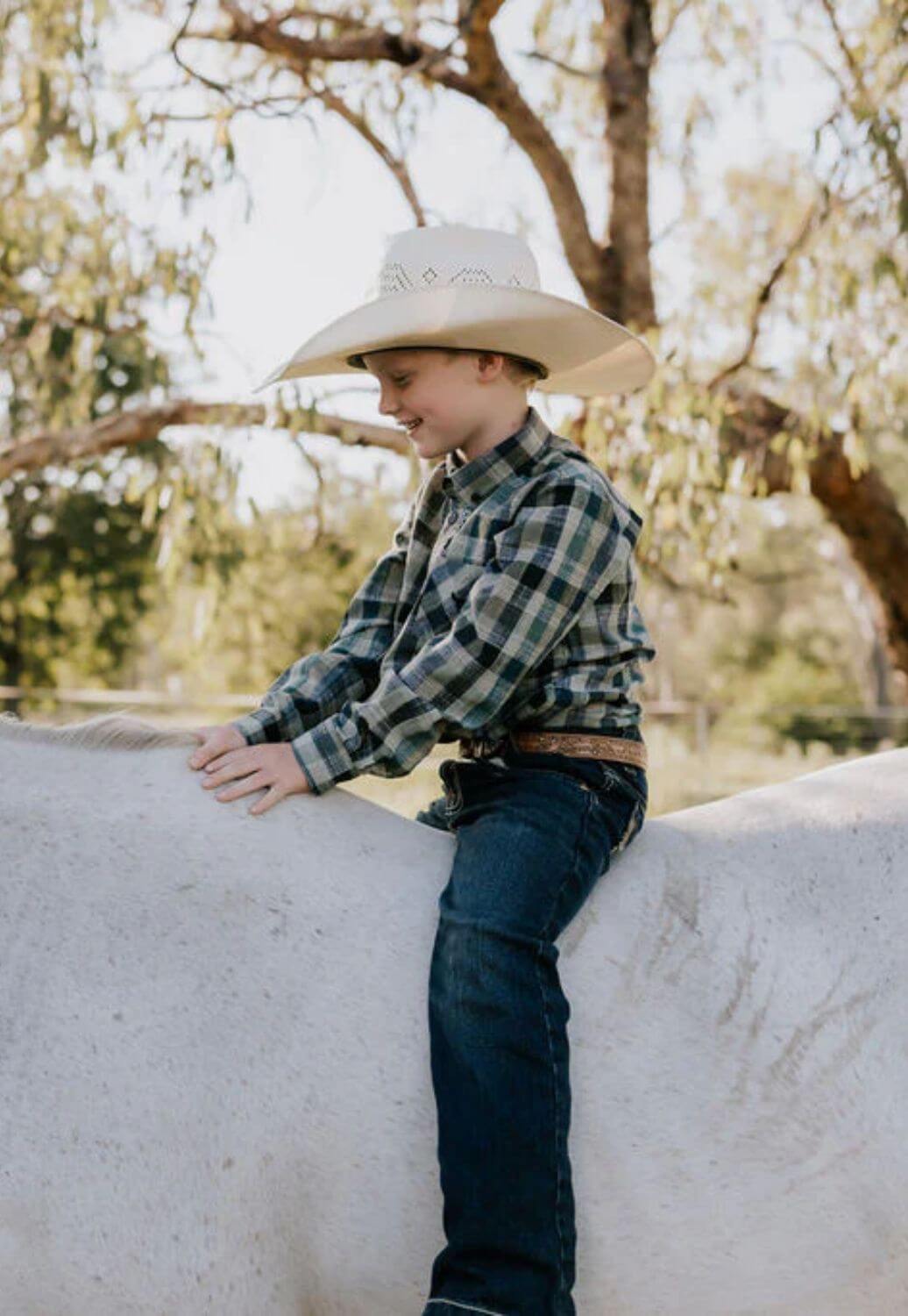 Little Windmill Boys Luke Checked Long Sleeve Shirt