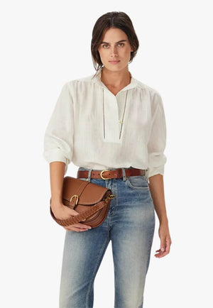 R.M. Williams Womens Lawrie Linen Stripe Shirt