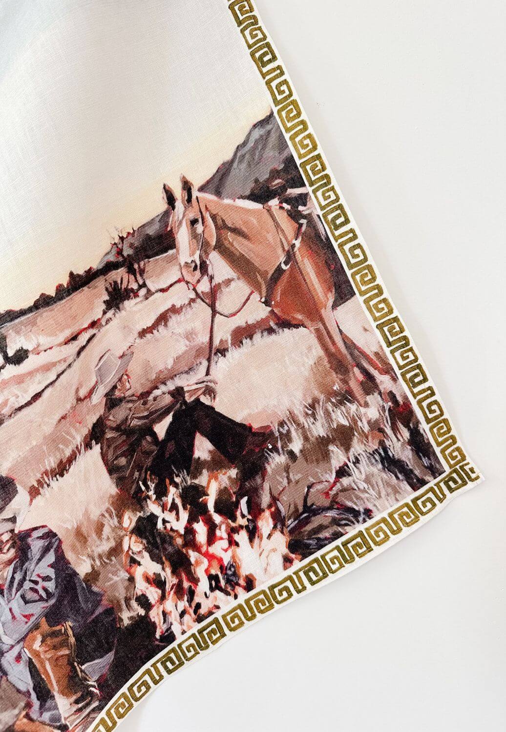 Whitney Spicer Cowboy Camp Linen Tea Towel