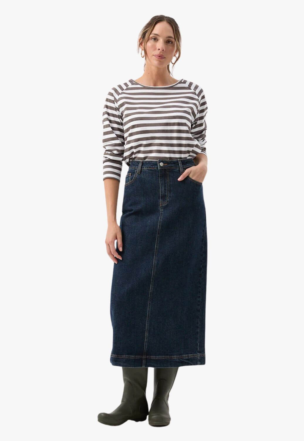 Goondiwindi Denim Maxi Skirt