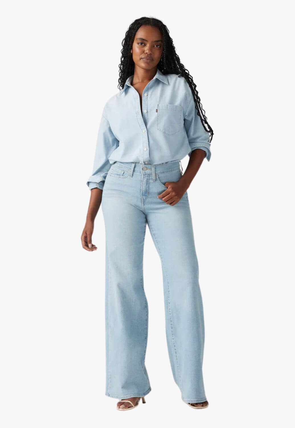 Levis Womens 318 Shaping Wide Leg Jean