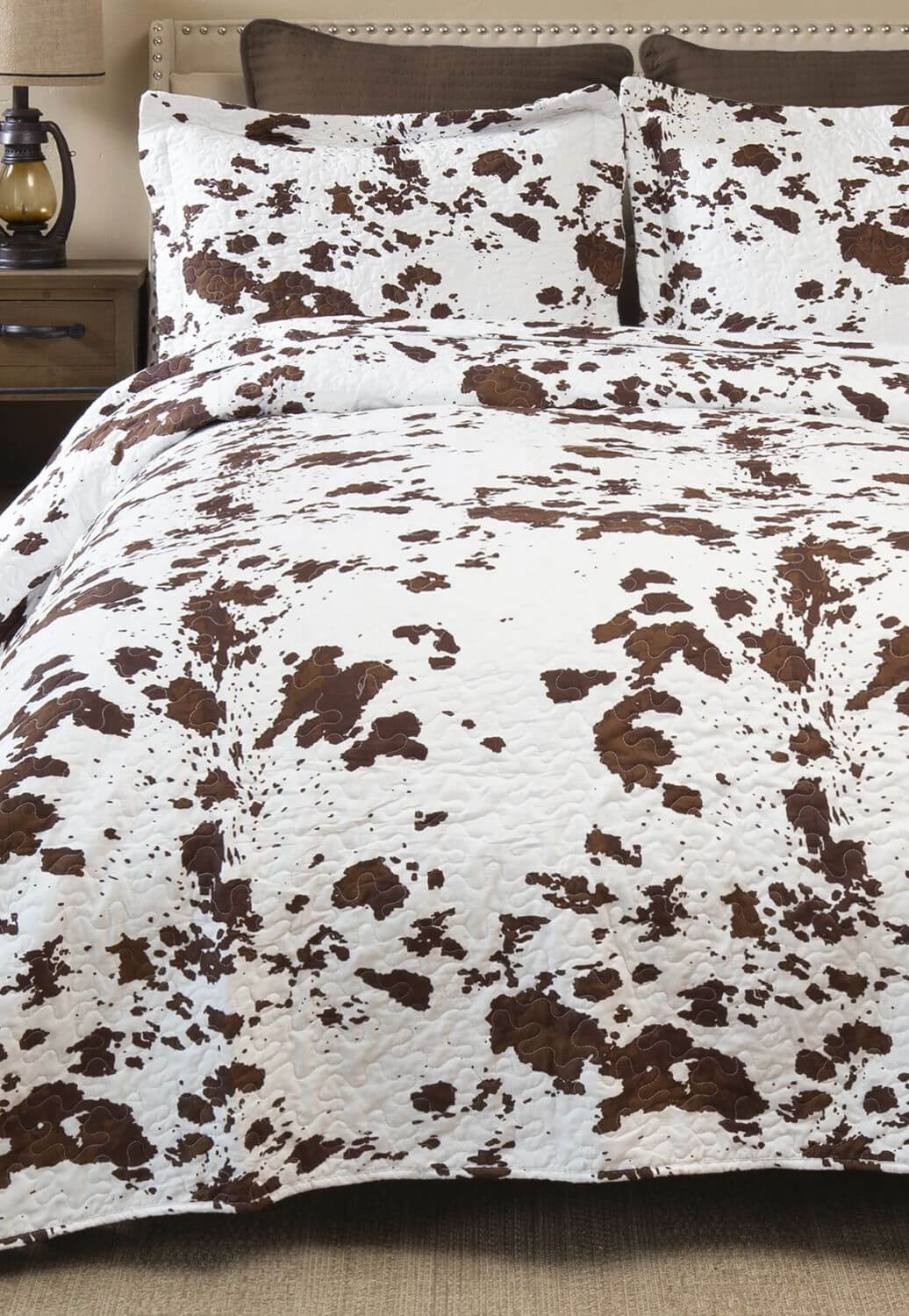 Wrangler Cowhide Quilt Set - Single/Twin
