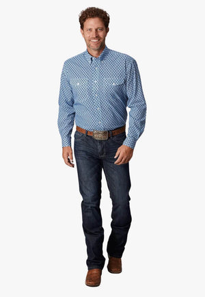 Roper Mens Amarillo Collection Long Sleeve Shirt