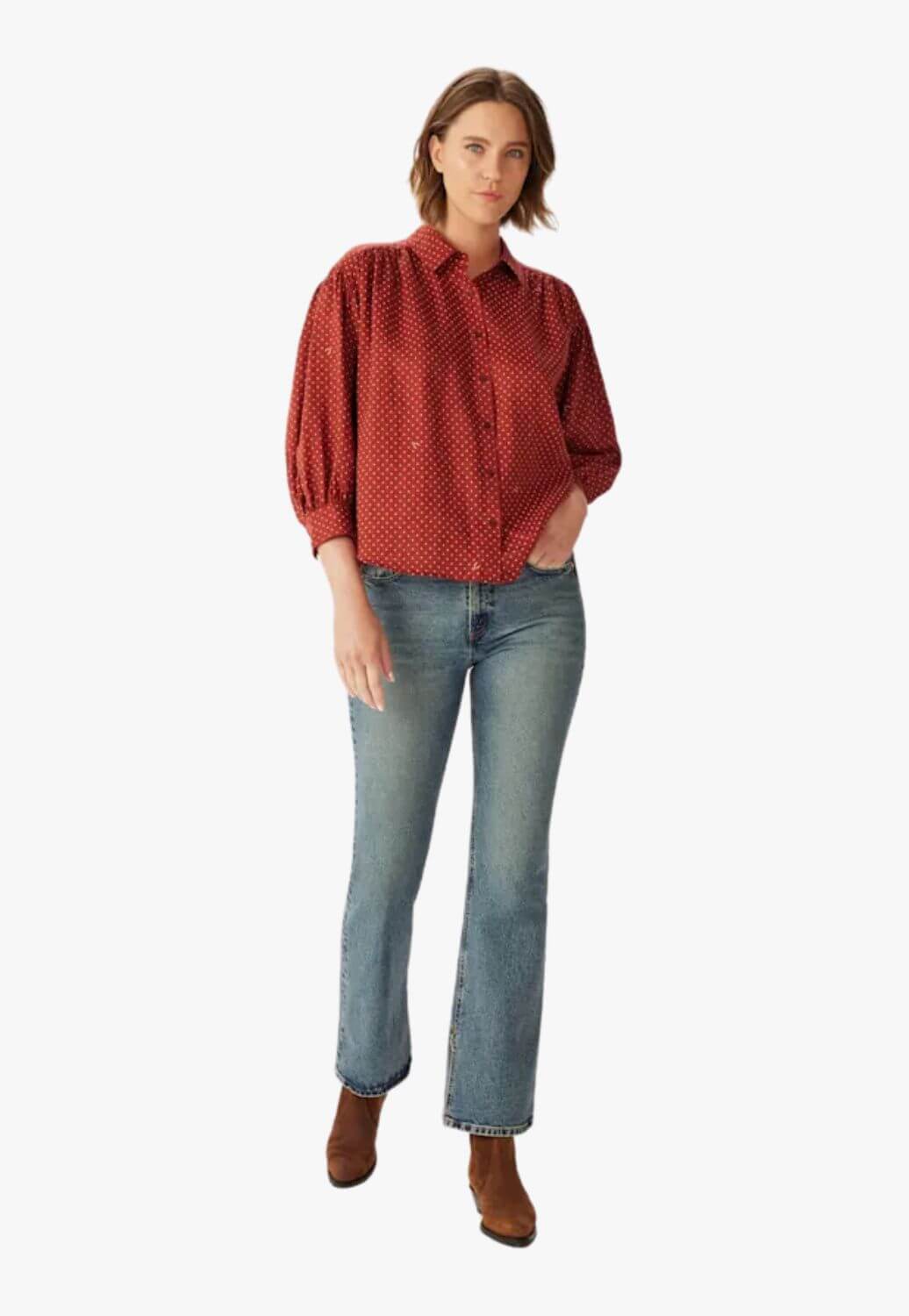 R.M. Williams Womens Paris Printed Linen Shirt