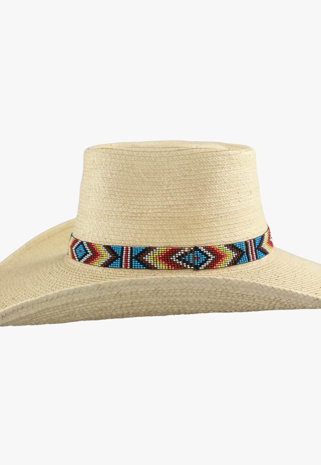 Twister Aztec Beaded Stretch Hatband