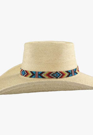 Twister Aztec Beaded Stretch Hatband
