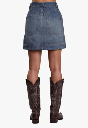 Stetson Womens Denim Mini Skirt