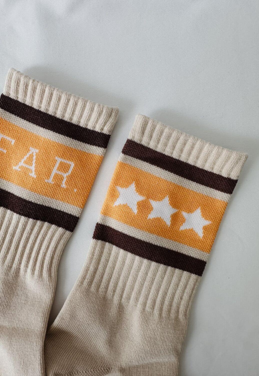 Whitney Spicer FAR MER. Stars and Stripes Boot Socks