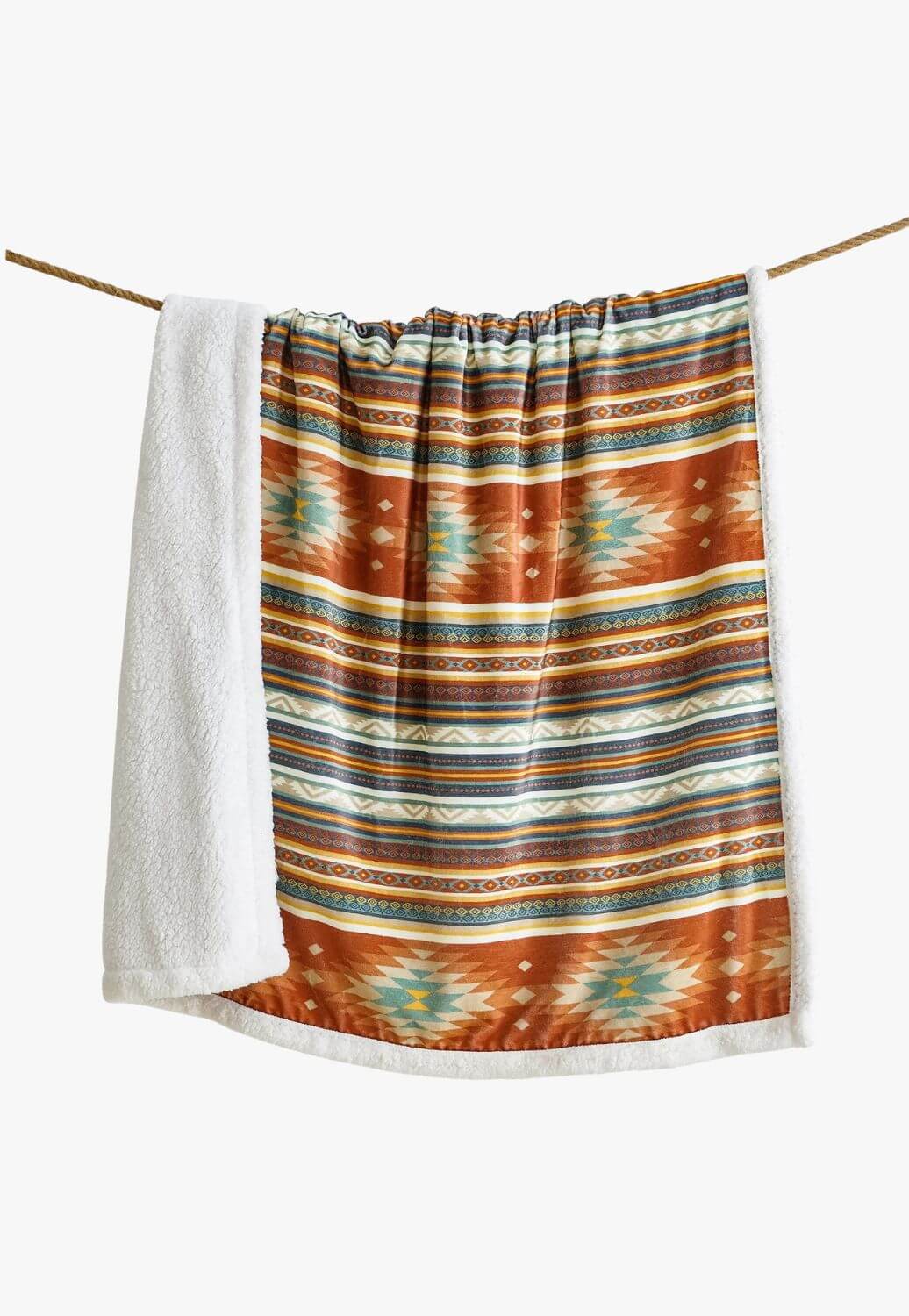 Del Sol Campfire Sherpa Throw