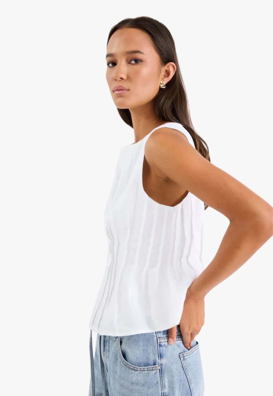 Inspiration Linen Boatneck Top