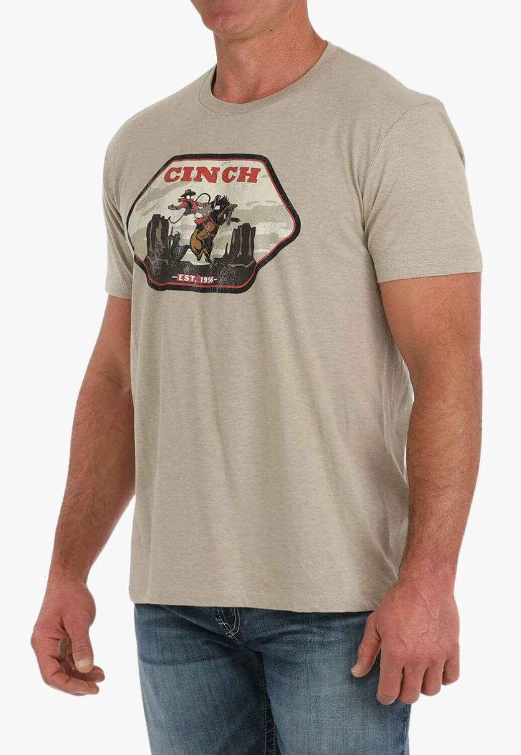 Cinch Mens Buckin Horse T-Shirt