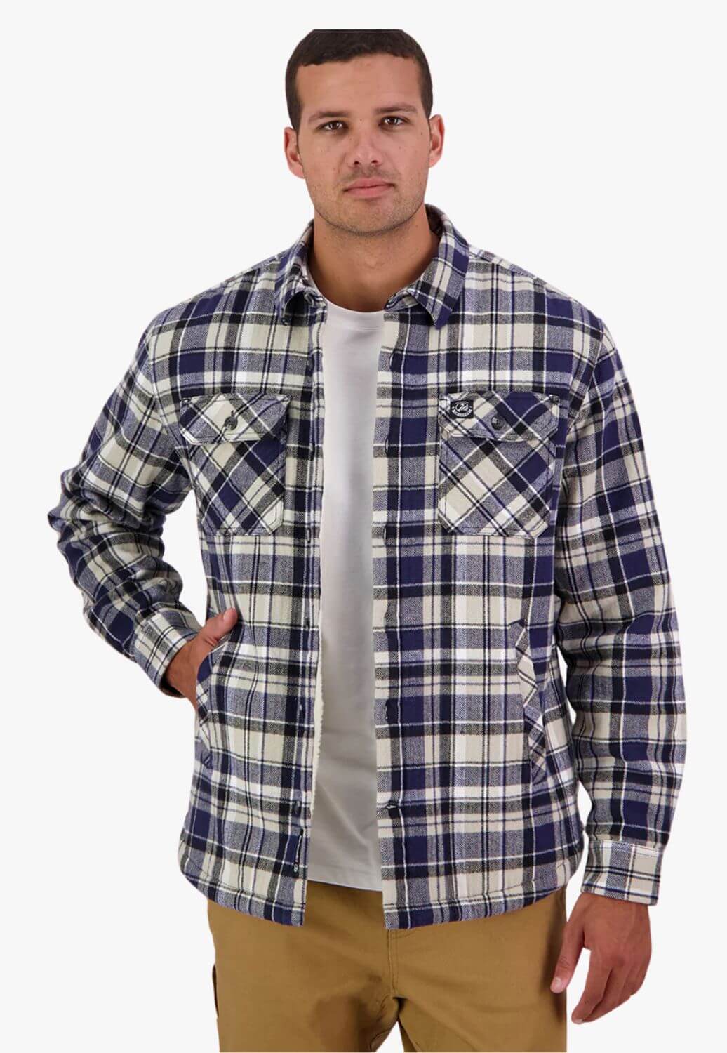 Swanndri Mens Morven Sherpa Long Sleeve Shirt