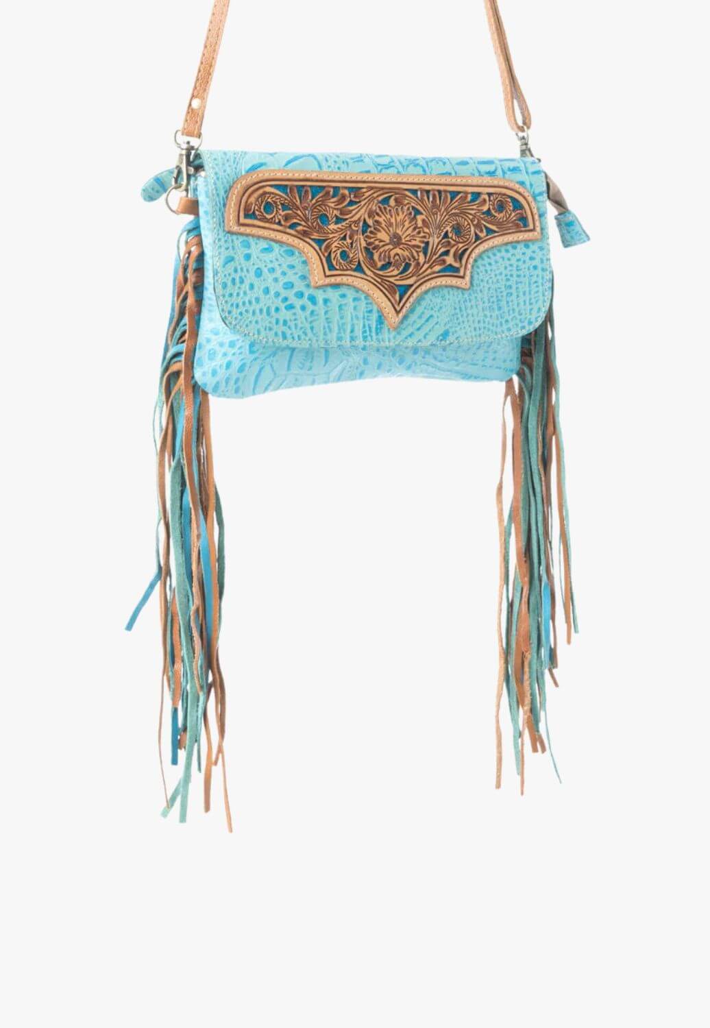 Myra Heartsy Hand Tooled Bag