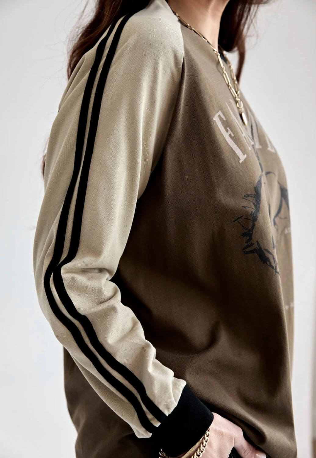 Whitney Spicer Dark Horse Raglan Long Sleeve Tee