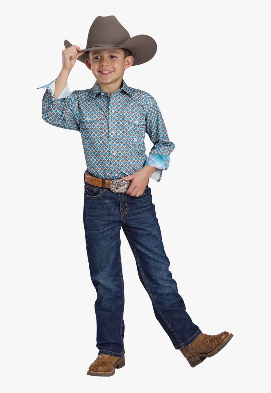 Roper Boys Amarillo Collection Long Sleeve Shirt