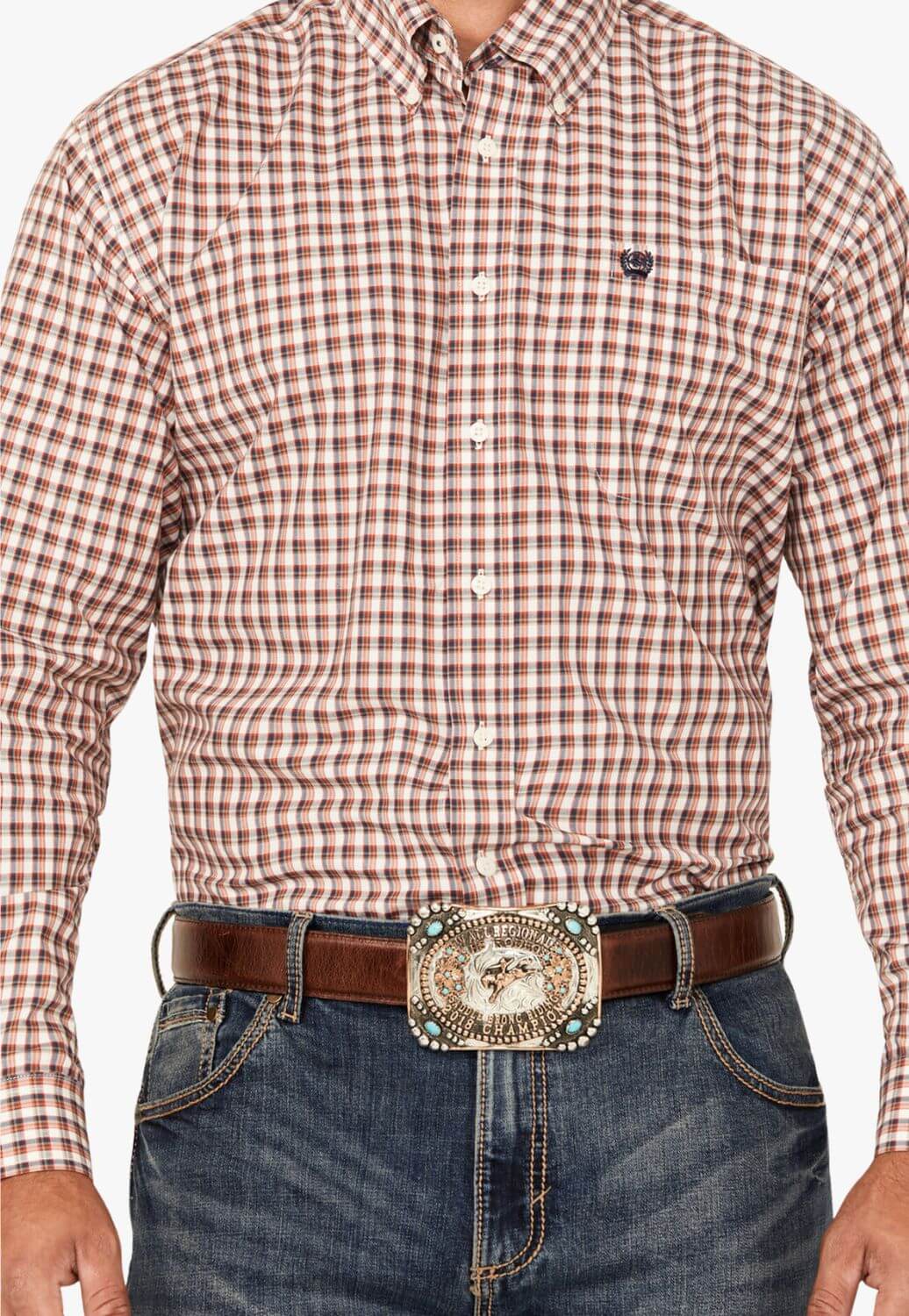 Cinch Mens Plaid Print Western Shirt