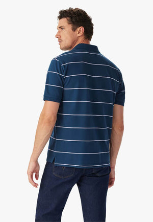 R.M. Williams Mens Albany Stripe Polo