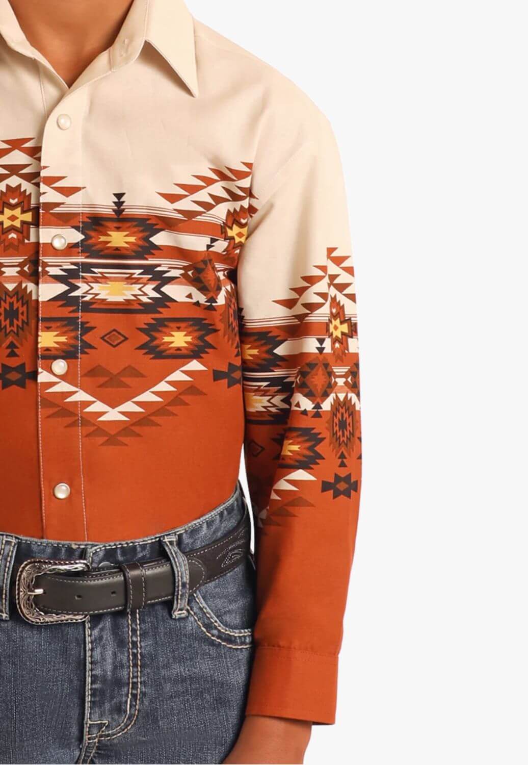 Panhandle Boys Aztec Border Shirt
