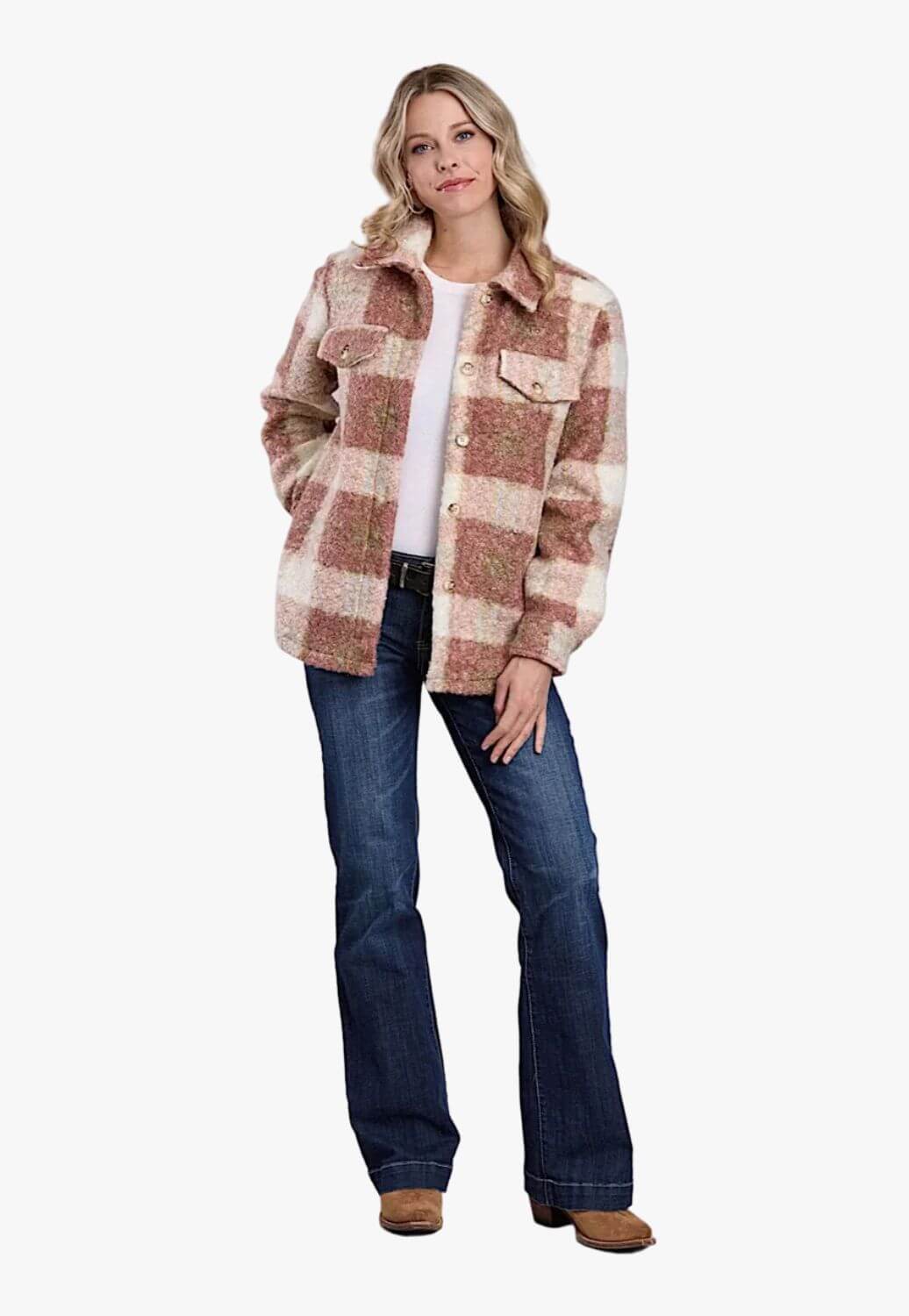 Roper Womens Outerwear Shirt Jacket