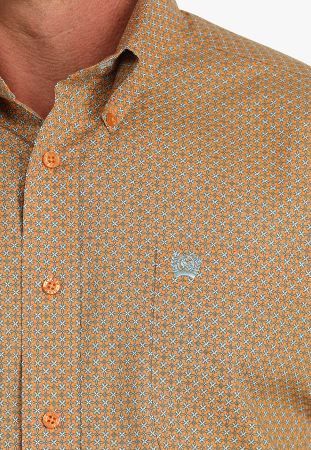 Cinch Mens Geometric Long Sleeve Shirt