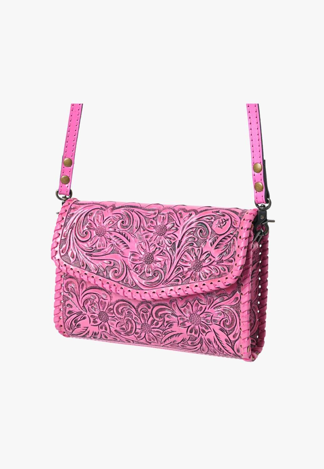 American Darling Tooled Leather Crossbody Bag