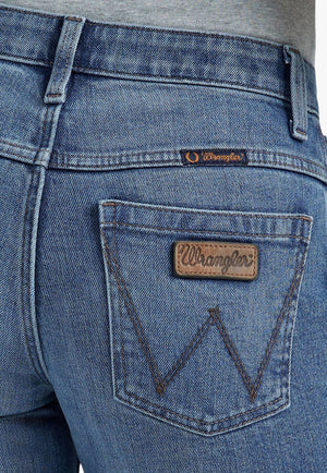 Wrangler Womens Jade Mid Rise Relaxed Bootcut Jean