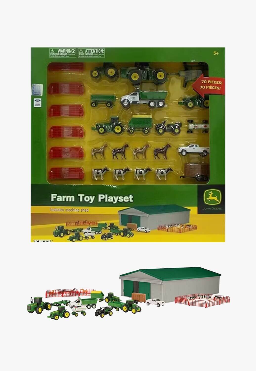 John Deere 70 Piece Mini Vehicle Value Set