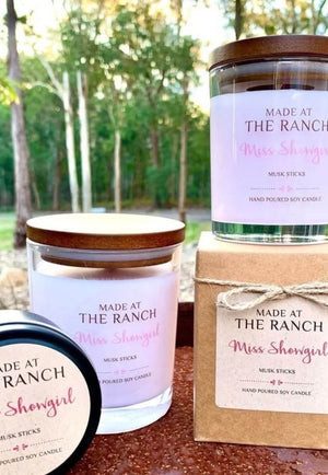 Made at The Ranch Miss Showgirl Candle