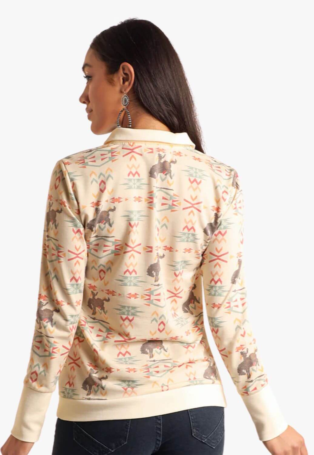 Panhandle Womens Sublimation Panel Pullover