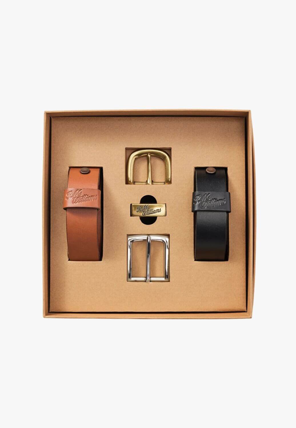 R.M. Williams Mens 1 1/4 Belt Gift Set