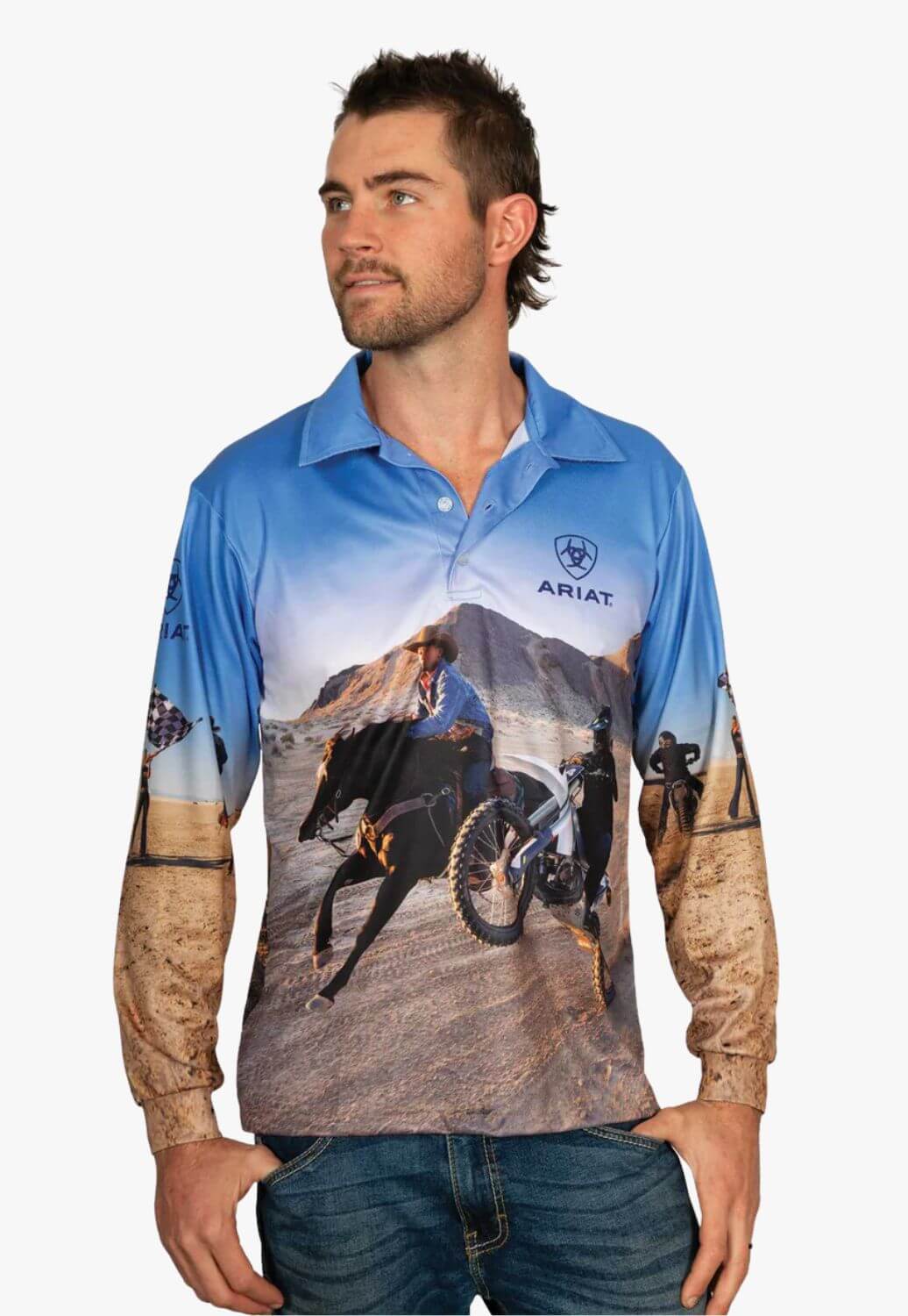 Ariat Adult Lets Ride Fishing Shirt