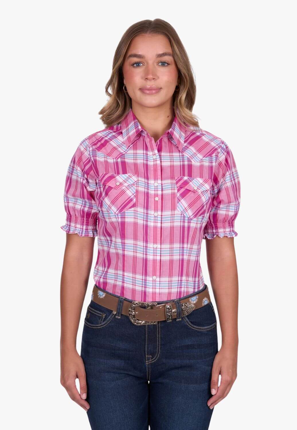 Pure Western Womens Leni Short Sleeve Shirt