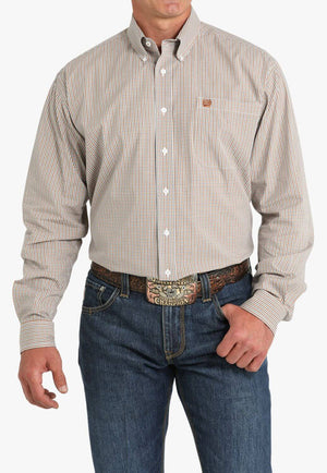 Cinch Mens Plaid Long Sleeve Shirt