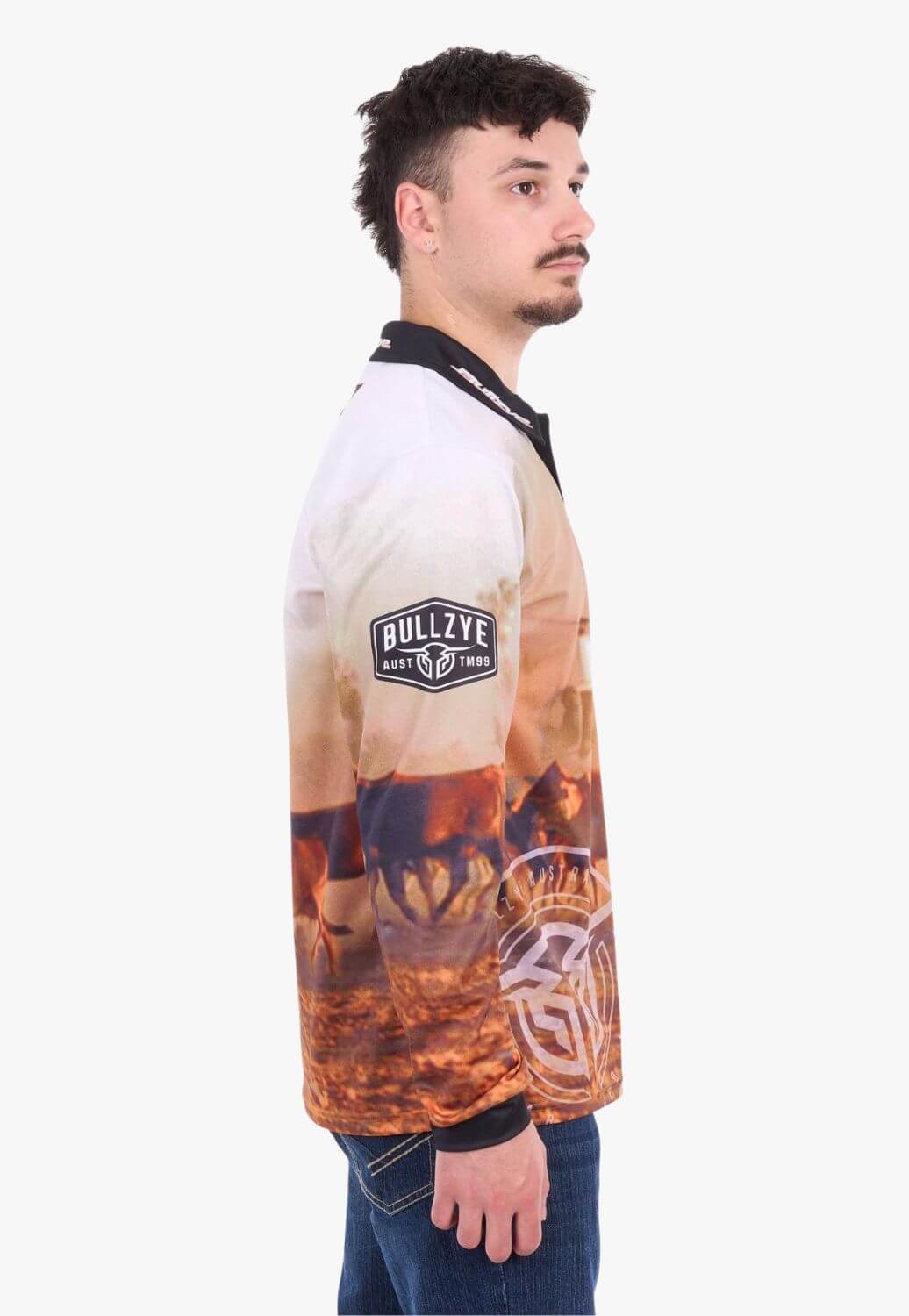 Bullzye Mens Helicopter Long Sleeve Shirt