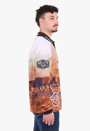 Bullzye Mens Helicopter Long Sleeve Shirt