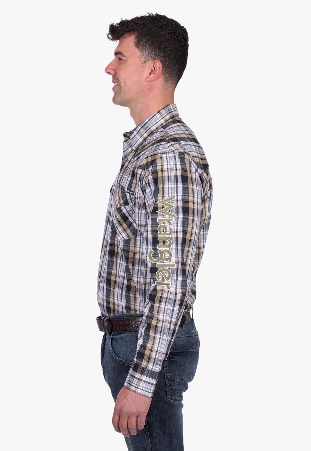 Wrangler Mens Joel Logo Long Sleeve Shirt