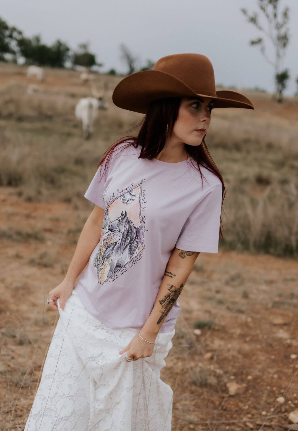 Buck Wild Country Womens Wild Hearts T-Shirt