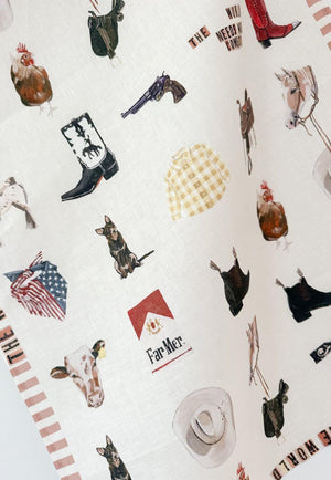 Whitney Spicer Stay Wild Linen Tea Towel