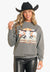 Rock and Roll Womens Longhorn Oversized Sweatshirt