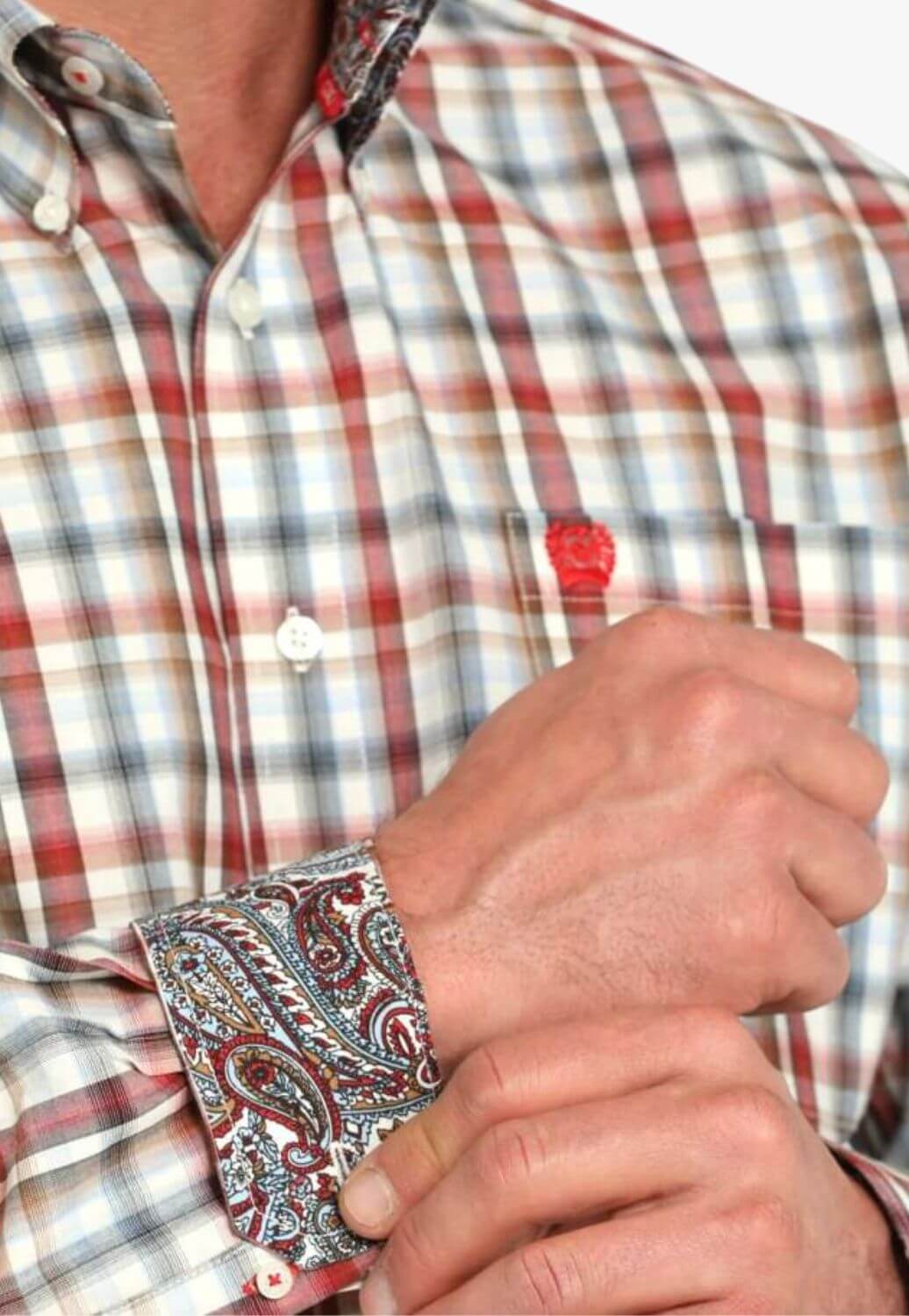 Cinch Mens Western Long Sleeve Shirt