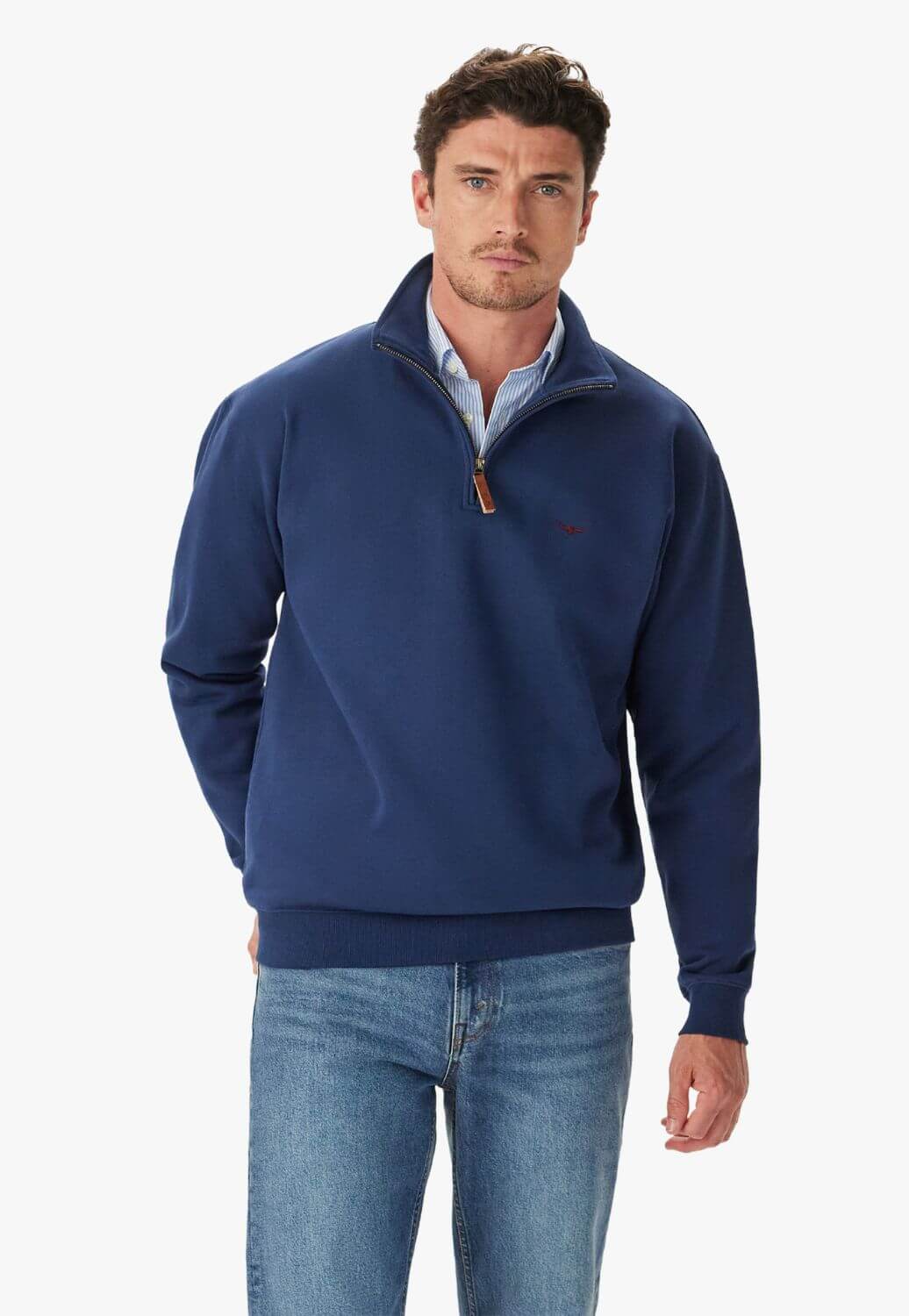 R.M. Williams Mens Mulyungarie 1/4 Zip Sweatshirt