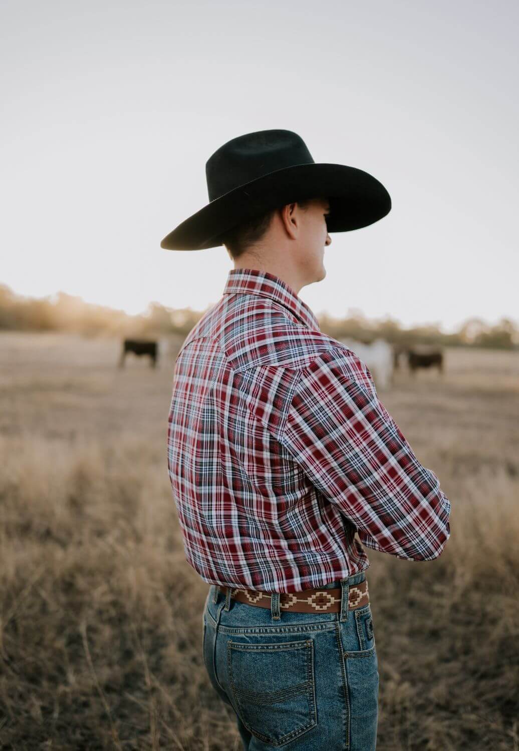 Pilbara Mens Western Snap Long Sleeve Shirt