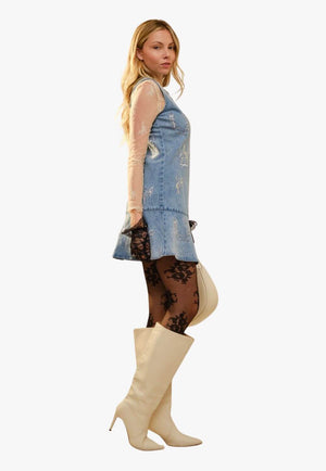 Blue B Womens Western Peplum Mini Dress